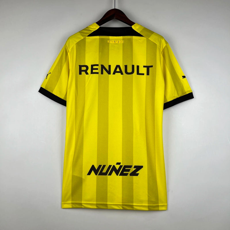 Camisa Peñarol Third III 2023/24 Torcedor Masculina Amarela, uniforme vibrante, futebol uruguaio, escudo bordado, tradição e conforto para torcedores"