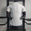 Camisa Ajax Away (2) 2023/24 Adidas Jogador Masculina azul petróleo com detalhes em preto e dourado, versão player issue oficial usada pelos atletas, produto original para torcedores e colecionadores.