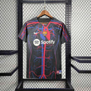 Camisa Barcelona "Streetwear Patta" 2023/24 Nike Torcedor Masculina - Preta