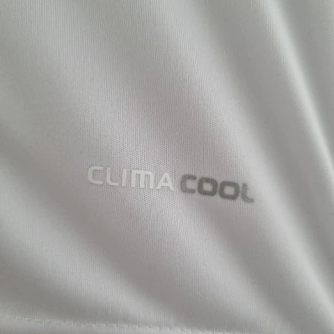Camisa Los Angeles Galaxy Home I 2011/12 Adidas Retrô Masculina Branca, uniforme histórico da MLS, faixa diagonal azul, Beckham, Donovan, Keane, Waze Mix"
