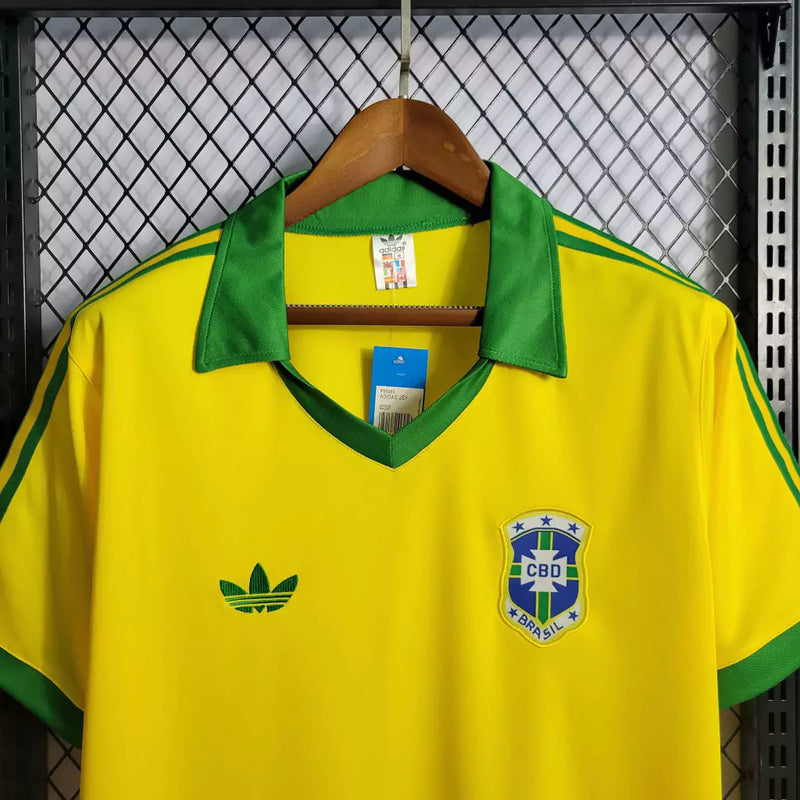 Camisa Brasil home (1) 1978 Adidas Retrô Masculina