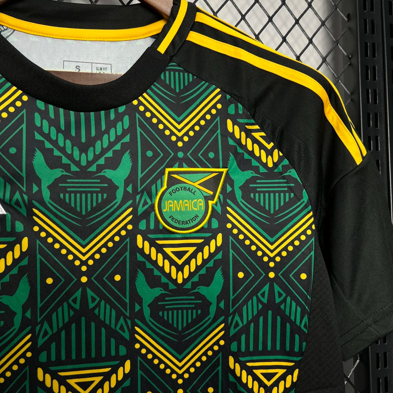 Camisa Jamaica Away II 2024/25 Adidas Torcedor Masculina verde, uniforme alternativo da seleção jamaicana, design vibrante, tecido leve e respirável, corte masculino."
camisa Jamaica Away 2024/25 verde
camisa Adidas Jamaica torcedor
camisa seleção Jamaica masculina
uniforme alternativo Jamaica 2024