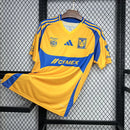 Camisa Tigres Home I 2024/25 Adidas Torcedor Masculina Amarela, uniforme vibrante, escudo bordado, tecido leve e respirável, conforto e estilo para torcedores"