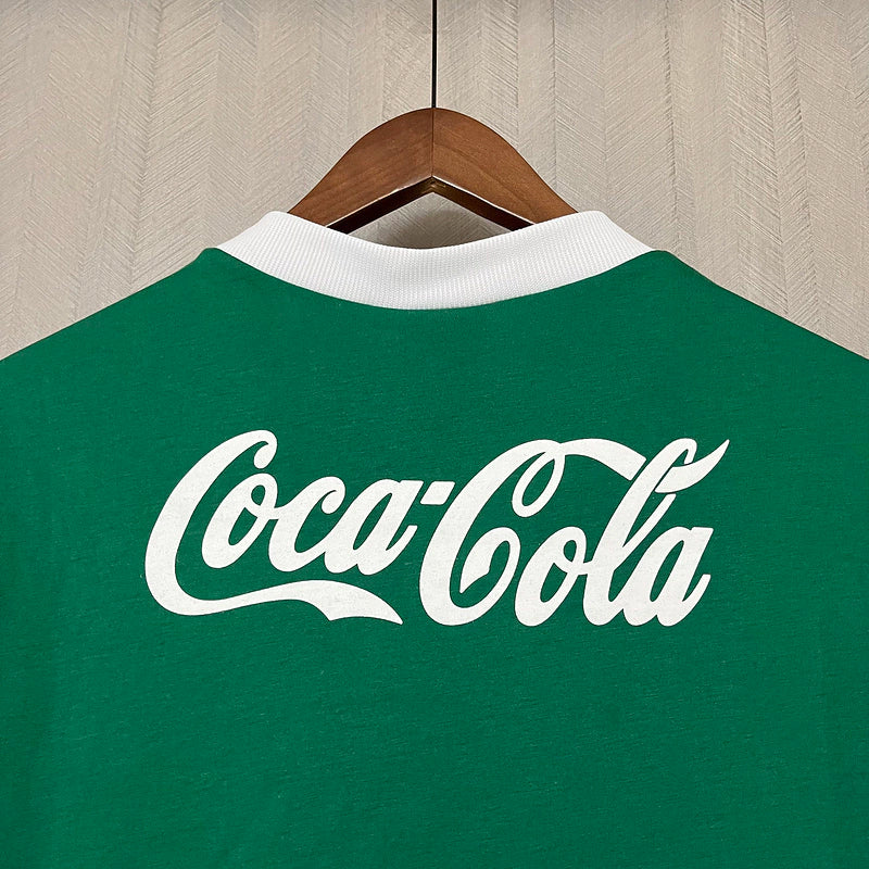 Camisa palmeiras Retrô 1988/89 Coca cola Torcedor masculina - Verde
