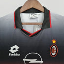 Camisa AC Milan Treino 1995/96 Lotto Retrô Masculina - Preta