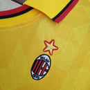 Camisa AC Milan Third III 1995/96 Lotto Retrô Masculina - Amarela