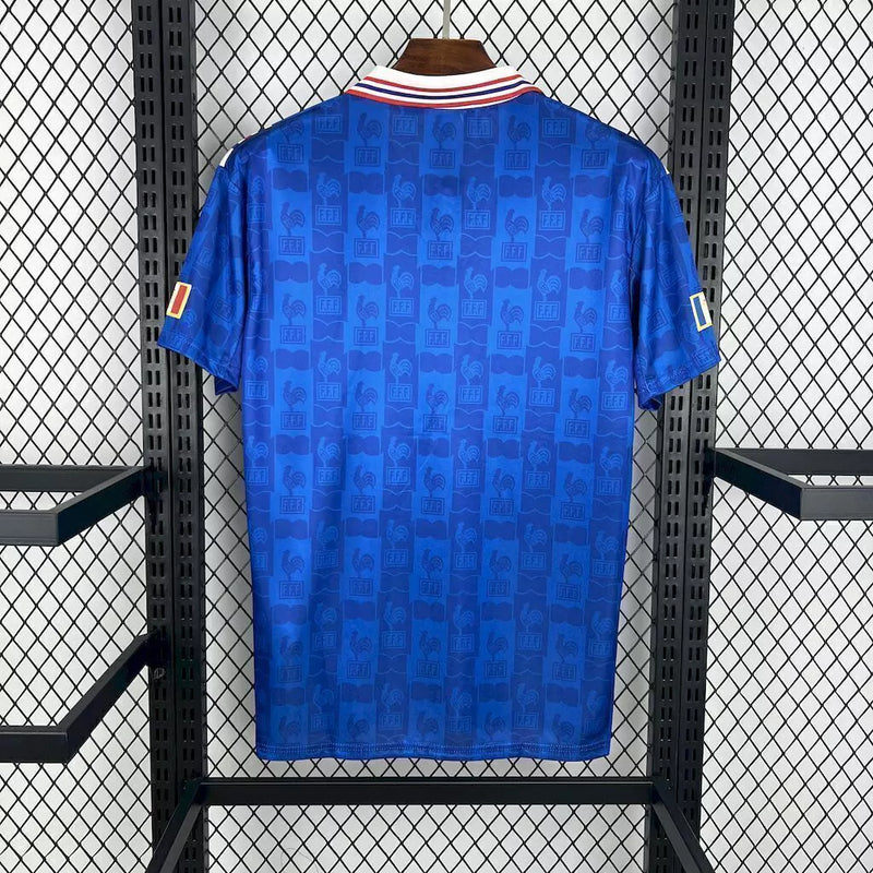 Camisa França Home (1) 1996 Adidas Retrô Masculina