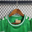 Camisa Saint-Étienne Home I 2023/24 Torcedor Masculina Verde com detalhes brancos, escudo do ASSE bordado e design clássico com tecido leve e confortável.”