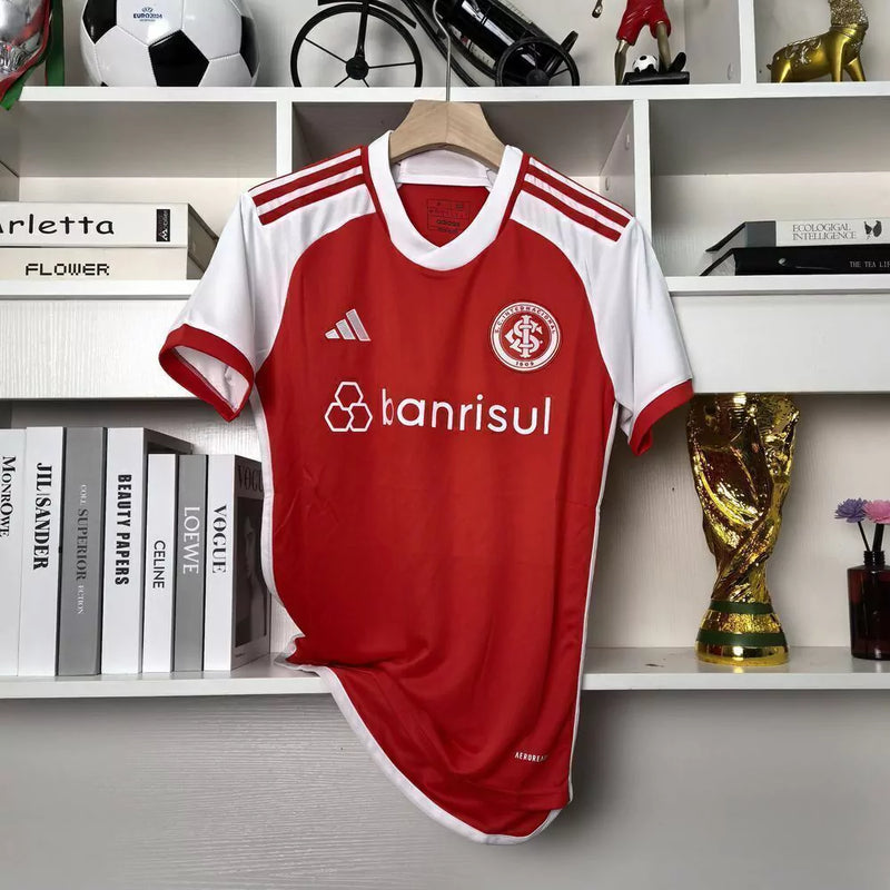 Camisa Internacional I 24/25 - Torcedor Adidas Masculina - Vermelha e branca