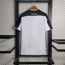 Camisa Corinthians Away II 2000/01 Topper Retrô Masculina branca com detalhes em preto, gola redonda e punhos clássicos, perfeita para torcedores e colecionadores.