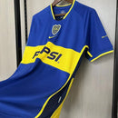 Camisa retrô Boca Juniors 2002/03 Nike masculina azul, clássica da Bombonera, ideal para colecionadores e torcedores, disponível na Wazemix.