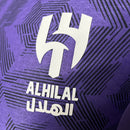 Camisa Al-Hilal Third III 2024/25 Puma Jogador Masculina roxa, uniforme de futebol árabe com design moderno, tecnologia Puma DryCell, leve e respirável, ideal para treinos, jogos e colecionadores do Al-Hilal FC.