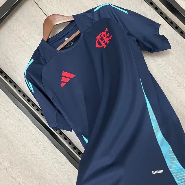 Camisa flamengo treino 2025/26 Adidas Torcedor Masculina - Azul