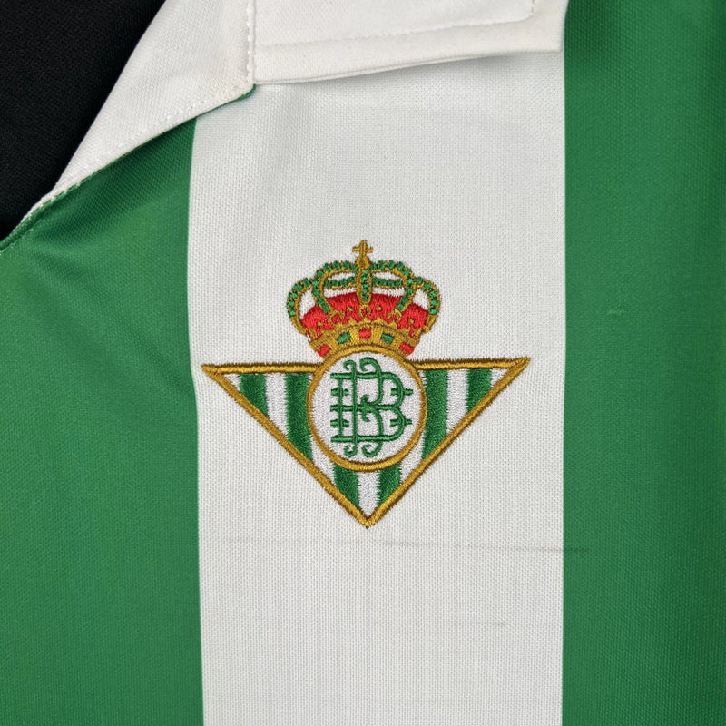 Camisa Retrô Real Betis 98/99 Home - Masculina - Modelo Torcedor - Branca e Verde