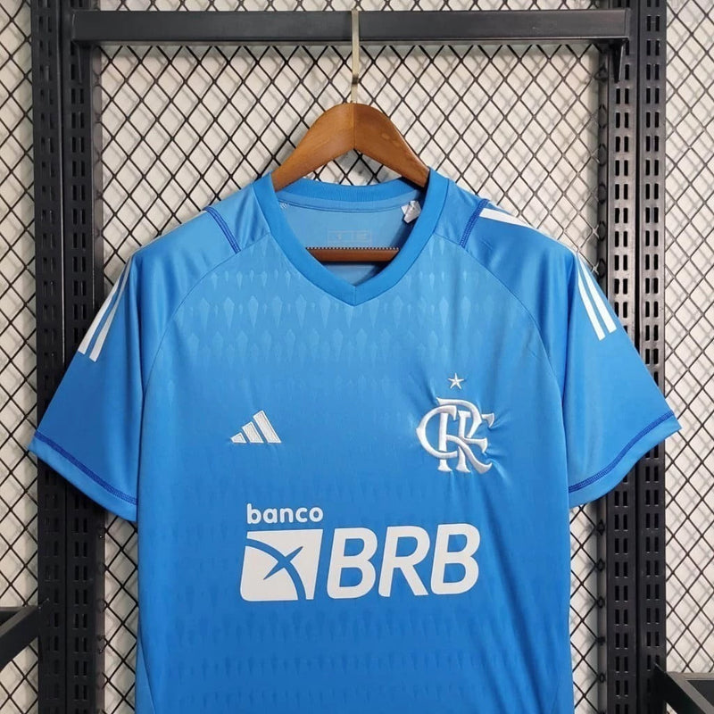 Camisa Flamengo Goleiro 2023/24 Adidas Torcedor Masculina - Azul