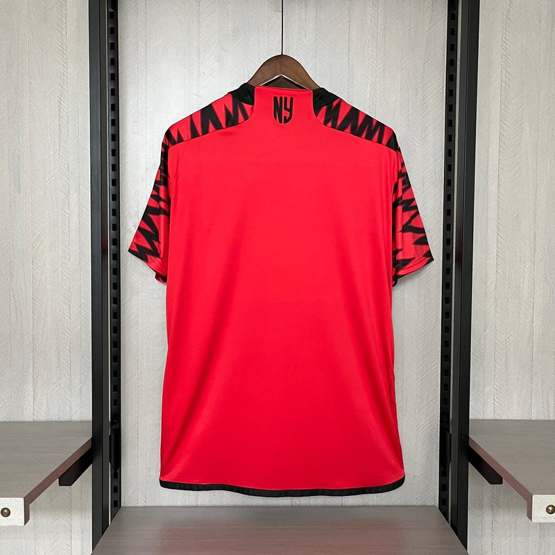 Camisa New York Red Bulls Away II 2024/25 Adidas Torcedor Masculina Vermelha, uniforme MLS, escudo bordado, conforto e estilo, Waze Mix"