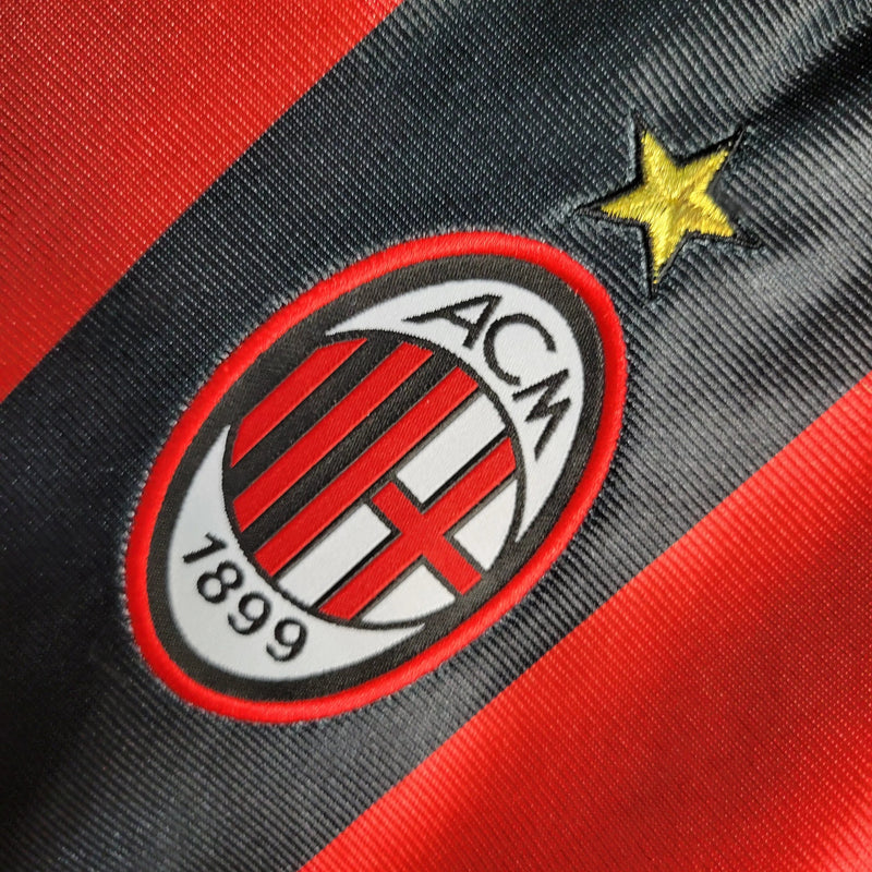 Camisa AC Milan Home (1) 1998/1999 Retrô Adidas Torcedor Masculina