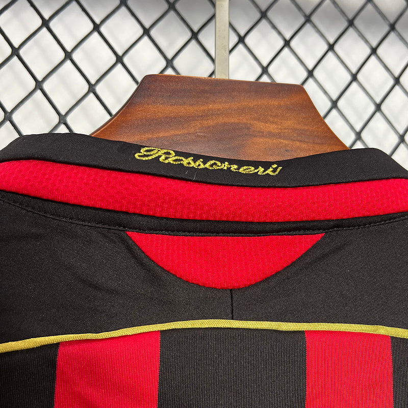 Camisa Retrô Milan 2006/2007 - Adidas Masculina - Vermelha e preta