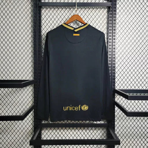 Camisa Barcelona 20/21 Manga Longa Nike - Preto