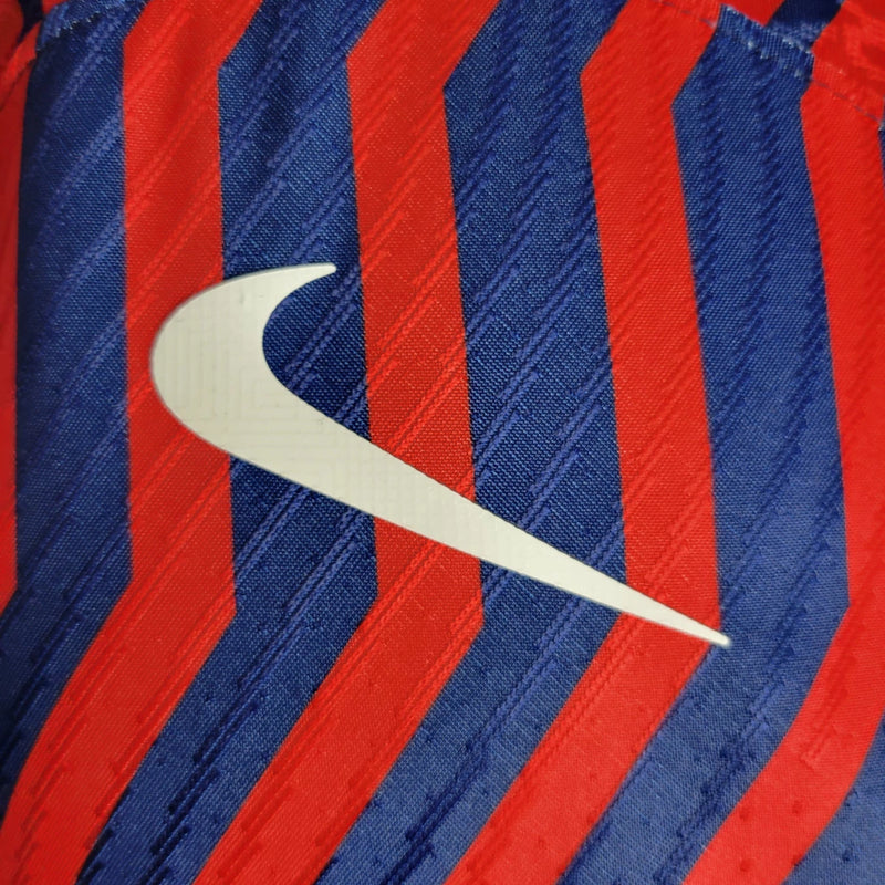 Camisa RB Leipzig Away II 2023/24 Nike Jogador Masculina - Azul e Vermelha