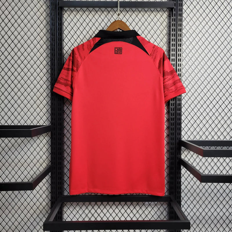 Camisa Coreia Do Sul Home 2022/23 Nike Torcedor Masculina - Vermelha