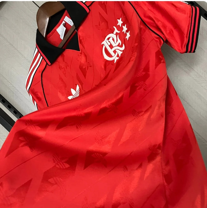 Camisa flamengo lifestyler 2024/25 Adidas Torcedor Masculina - vermelha