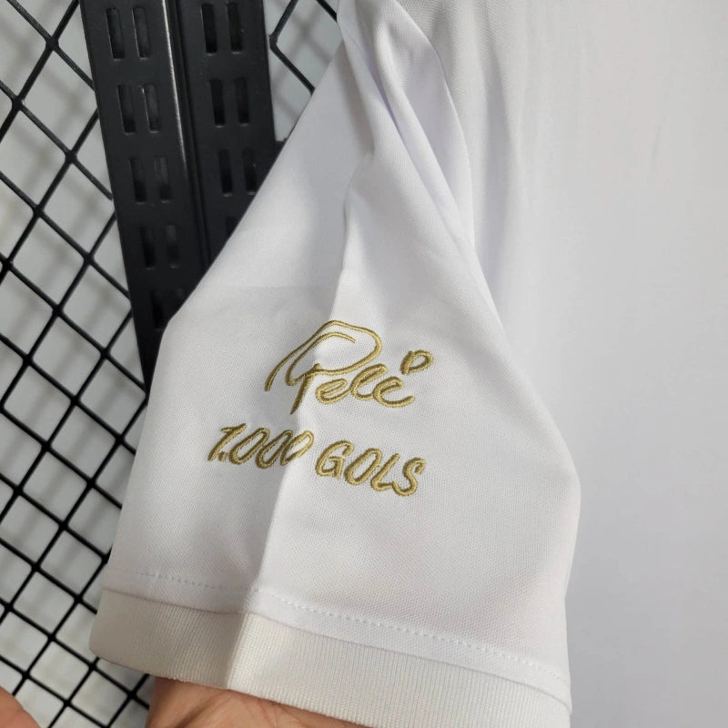 Camisa Santos comemorativa 25/26 Pelé 1.000 Gols - branco