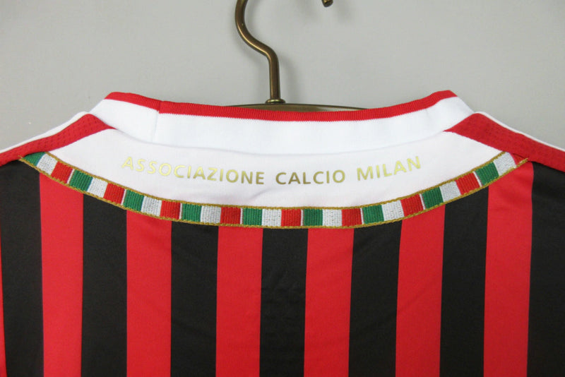 Camisa Milan Retro Home (1)  2011/2012 Adidas Torcedor Masculina