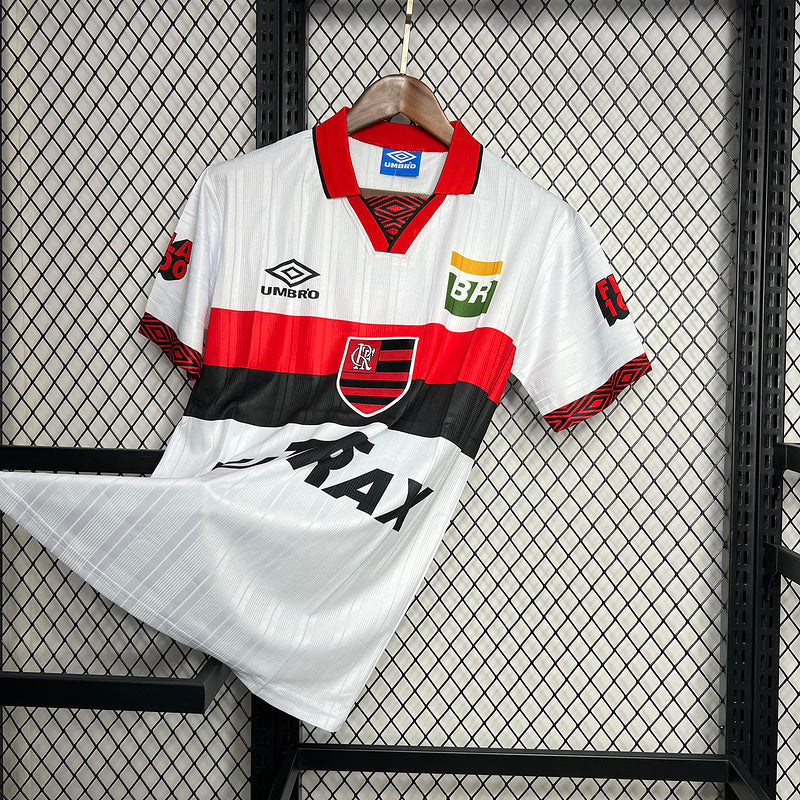 Camisa Flamengo Retro II 1995/96  - Branca Vermelha e Preta
