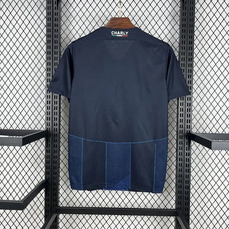 Camisa Pachuca Away II 2025/26 Torcedor Masculina Azul, uniforme oficial mexicano, escudo do Pachuca, produto original, Waze Mix"
