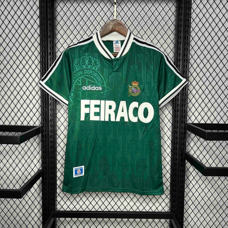 Camisa Deportivo La Coruna Home I 1999/00 Adidas Retrô Masculina - Verde