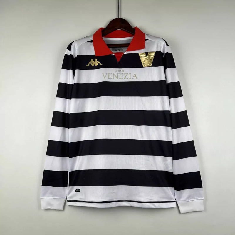 Camisa Venezia Third III 2023/24 Manga Longa - Preta e Branca