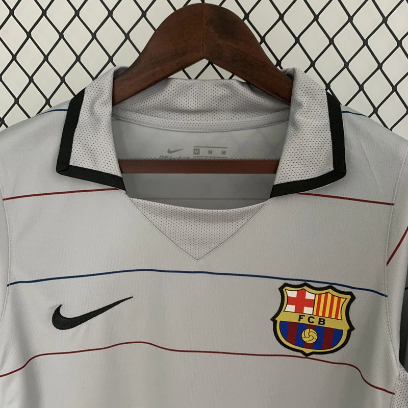 Camisa Barcelona Away (2) 2003/04 Nike Retrô Masculina cinza
