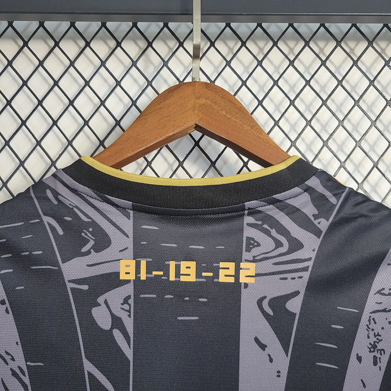Camisa flamengo 2022/23 Edição "Tri Libertadores" Torcedor masculina - preta/dourada