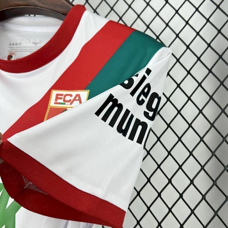 Camisa Augsburg Home I 2025/26 Torcedor Masculina - Branca