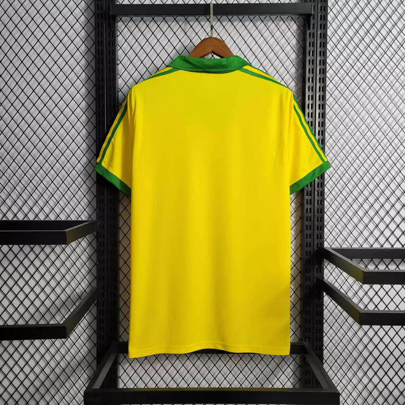 Camisa Brasil home (1) 1978 Adidas Retrô Masculina