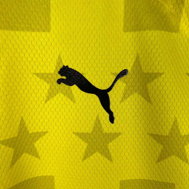 Camisa Peñarol Third III 2023/24 Torcedor Masculina Amarela, uniforme vibrante, futebol uruguaio, escudo bordado, tradição e conforto para torcedores"