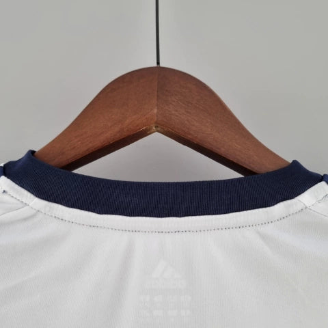 Camisa Los Angeles Galaxy Home I 2011/12 Adidas Retrô Masculina Branca, uniforme histórico da MLS, faixa diagonal azul, Beckham, Donovan, Keane, Waze Mix"