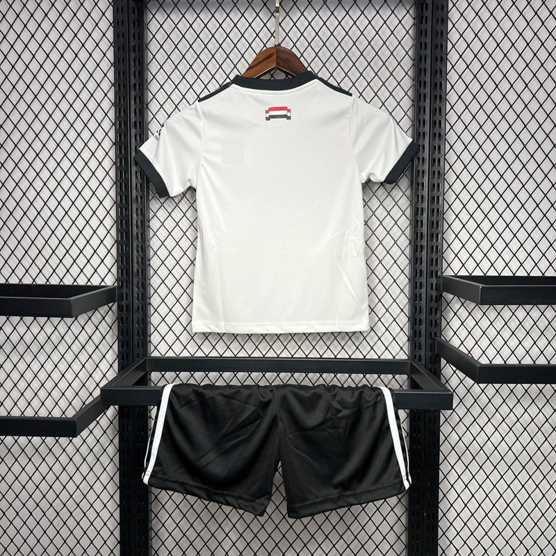 Kit Infantil Manchester United Third III 2024/25 Adidas - camisa e short infantil do Manchester United, uniforme Third temporada 2024/25, tecido leve e respirável, ideal para pequenos torcedores