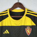 Camisa Real Zaragoza Away II 2023/24 Adidas Torcedor Masculina - Preta e Amarela