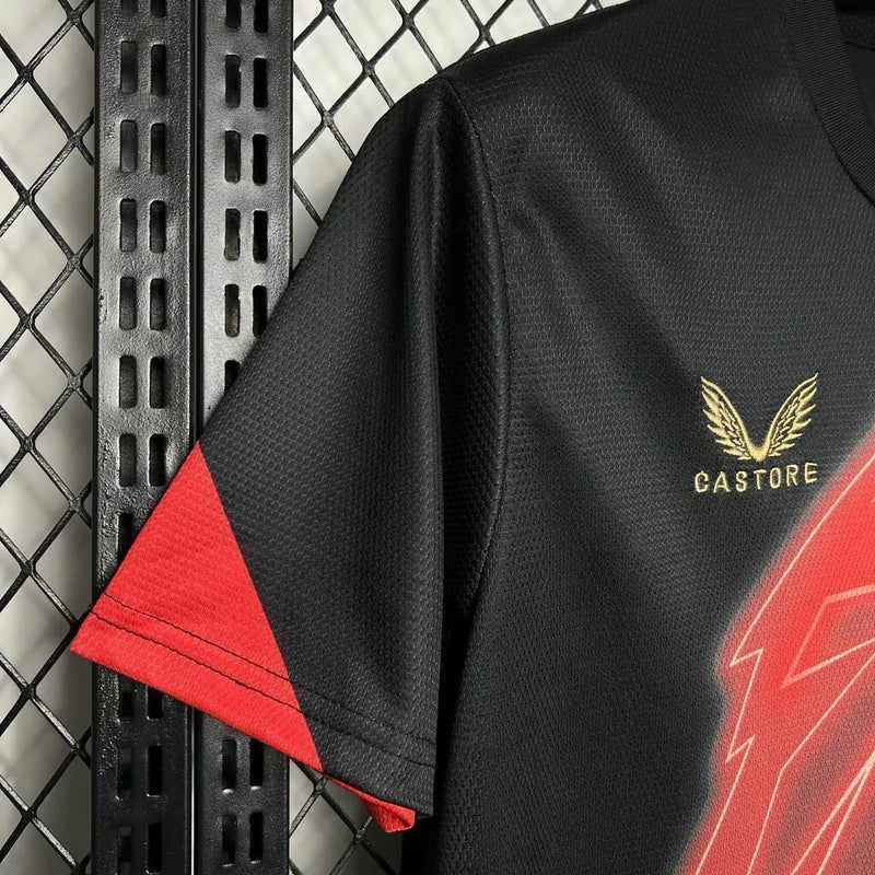 Camisa Athletic Bilbao Pré-Jogo 2024/25 Castore Torcedor Masculina