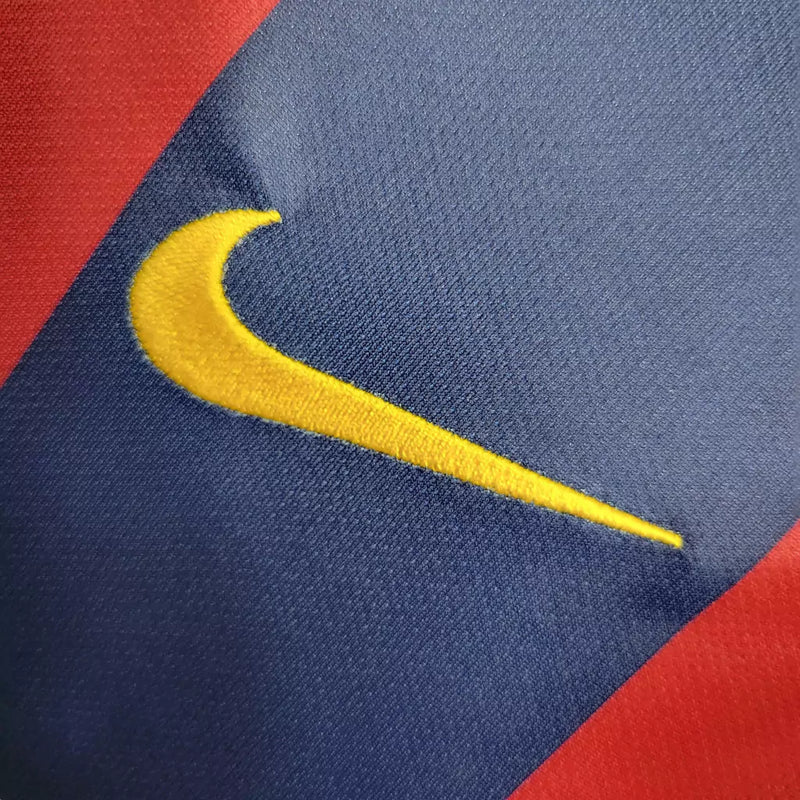 Camisa Retrô Barcelona 14/15 Manga Longa Nike - Vermelho+Azul