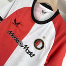 Camisa Feyenoord Home I 2024/25 Castore Torcedor Masculina - Branca e Vermelha