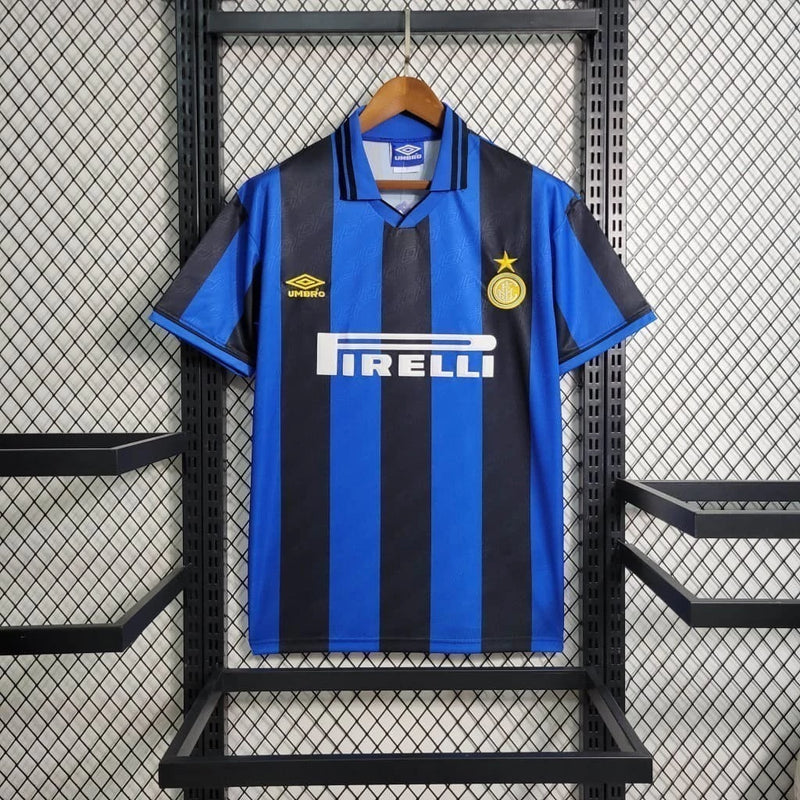 Camisa Inter de Milão Home (1) 1995/96 Umbro Retrô Masculina
