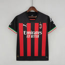 Camisa AC Milan Home I 2022/23 Puma Torcedor Masculina - Preta e Vermelha