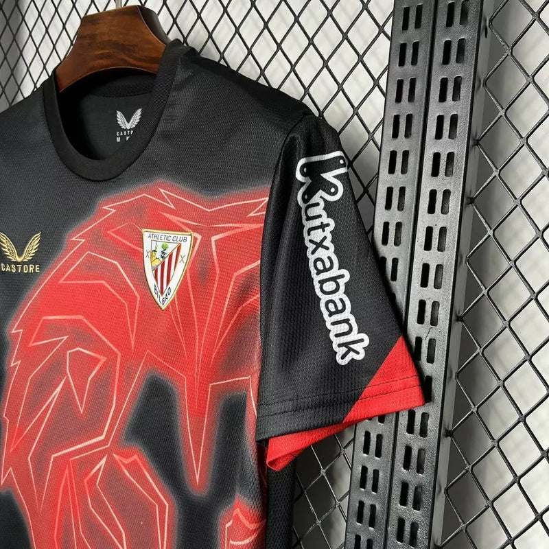 Camisa Athletic Bilbao Pré-Jogo 2024/25 Castore Torcedor Masculina