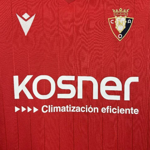 Camisa Osasuna Home I 2025/26 Torcedor Masculina - Vermelha