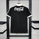 Camisa Vasco da Gama Home I 1988/89 Adidas Retrô Masculina, com listras pretas e brancas, escudo bordado do clube e design clássico de manga curta"