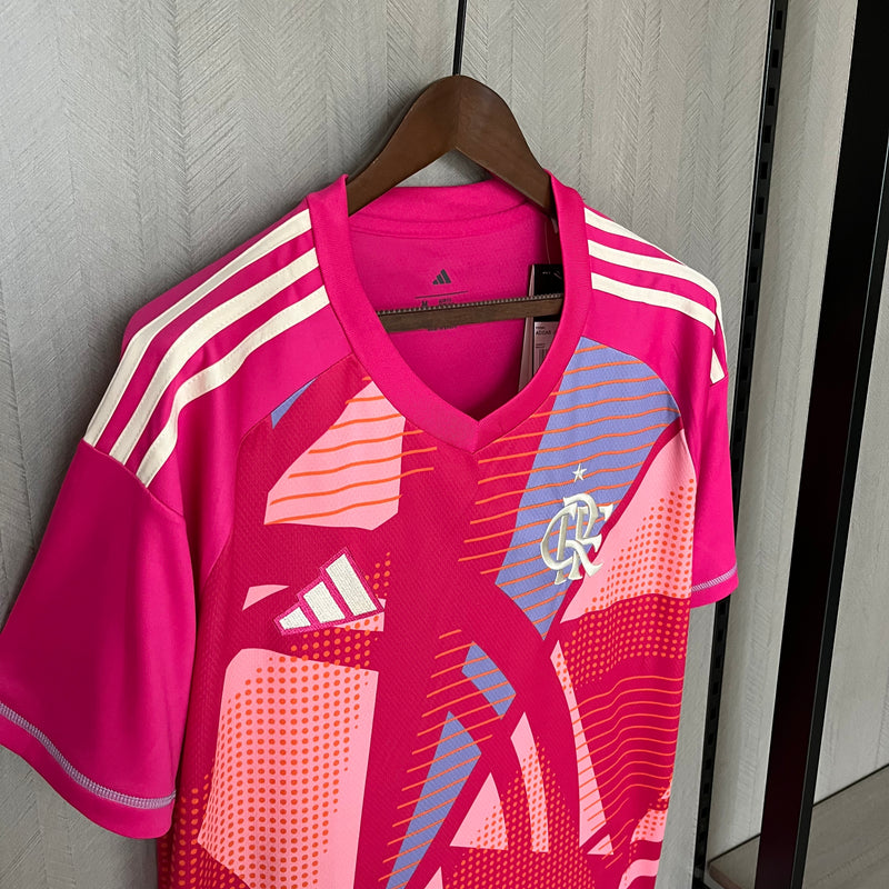 Camisa flamengo goleiro 2025/26 Adidas torcedor masculina - Rosa