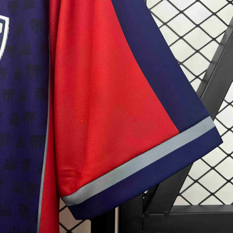 Camisa Huesca Home I 2024/25 Torcedor Masculina - Azul